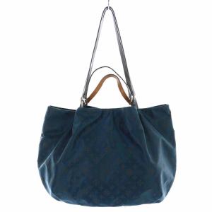 russet ハンドバッグ ショルダーバッグ 2way ナイロン モノグラム 紺 ネイビー