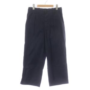 ワイドパンツ イージーパンツ ボタンフライ 3 L 黒 ブラック