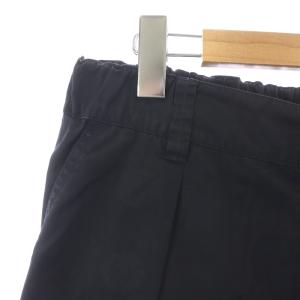 MHL. ワイドパンツ イージーパンツ ボタンフライ 3 L 黒 ブラック