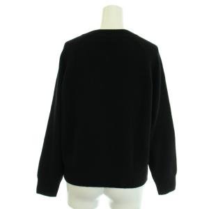 MARGARET HOWELL ウールカシミヤニット WOOL CASHMERE KNIT ニットカーディガン 長袖 ウール カシミヤ混 2 M 黒 ブラック