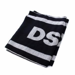 DSQUARED2 ニットマフラー ウール ロゴ 黒 ブラック タグ付き