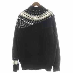 sacai 21-02610M 21AW Wool Knit Pullover ニット 2 M 黒