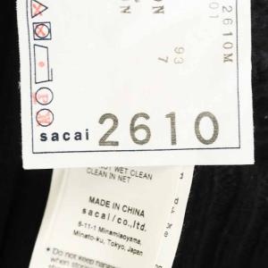 sacai 21-02610M 21AW Wool Knit Pullover ニット 2 M 黒