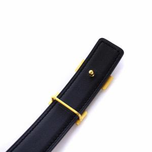 HERMES 2018年製 コンスタンス リバーシブル レザーベルト ゴールド金具 85 茶 黒 C刻印
