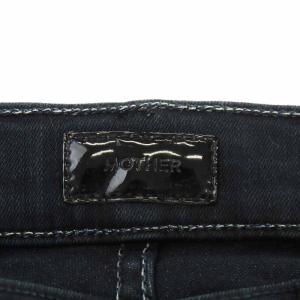 MOTHER THE INSIDER CROP STEP FRAY デニムパンツ ジーンズ カットオフ ジップフライ 25 S 黒 ブラック