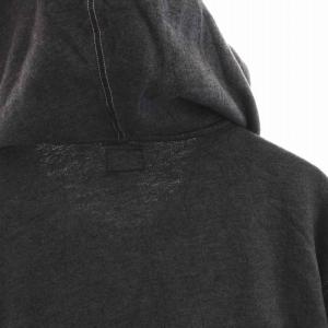 DIESEL パーカー スウェット ジップアップ プリント 長袖 XL グレー
