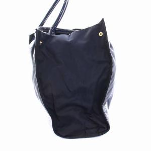 TORY BURCH トートバッグ ナイロン ロゴ 紺 ネイビー