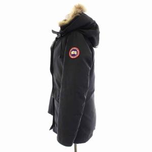 CANADA GOOSE 2300JL CHARLOTTE PARKA ダウンジャケット M ブラック ネイビー 