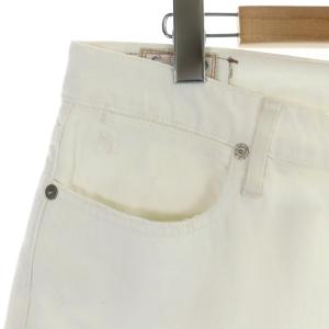POLO RALPH LAUREN デニムパンツ ジーンズ ジップフライ ボーイフレンド ダメージ加工 28 L 白 ホワイト
