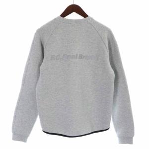 F.C.Real Bristol 19AW SWEAT CREW NECK TOP トレーナー スウェット プルオーバー ロゴ 長袖 S グレー FCRB-192005