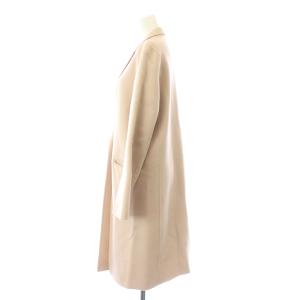 Theory チェスターコート ロング シングル ウール カシミヤ混 S ピンクベージュ