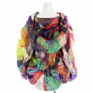 ISSEY MIYAKE ナイロンジャケット パーカー 総柄 長袖 2 マルチカラー