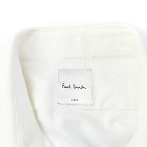 PAUL SMITH ドレスシャツ ワイシャツ 長袖 レギュラーカラー コットン L 白 ホワイト