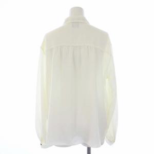 IENA sese 21AW ミニラウンドカラーブラウス シャツ 長袖 リボン 白 ホワイト