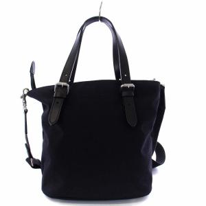 idea トートバッグ ハンドバッグ ショルダーバッグ 2way キャンバス 黒