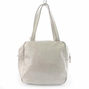 23区 マルコマージ MARCO MASI 2WAY ハンドバッグ ショルダーバック レザー メタリック シルバー