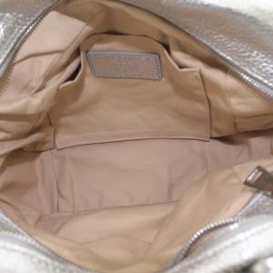 23区 マルコマージ MARCO MASI 2WAY ハンドバッグ ショルダーバック レザー メタリック シルバー