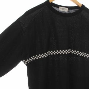 JOHN SMEDLEY CONNECTED VAINL ARCHIVE ESTNATION別注 ニット チェック ブラック