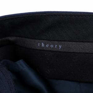 Theory Tailor Testra スラックスパンツ ジップフライ 00 XXS 紺 ネイビー 01-9906479-890-698
