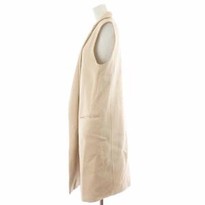 Theory 17AW NEW DIVIDE ESSENTIAL VEST ロングジレ コート カシミヤ混 S ピンク