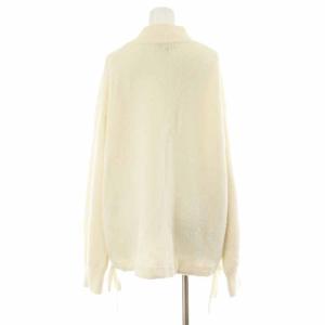 Theory 21AW MERCER WOOL CASH OVERSIZED PO ニット 長袖 ハイネック カシミヤ混 S 白 ホワイト