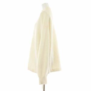 Theory 21AW MERCER WOOL CASH OVERSIZED PO ニット 長袖 ハイネック カシミヤ混 S 白 ホワイト