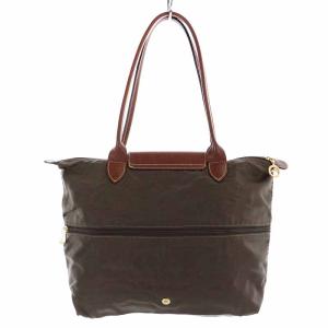 Longchamp トートバッグ ハンドバッグ 2way ナイロン 茶 ブラウン