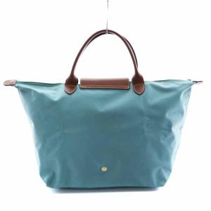 Longchamp ル プリアージュ ハンドバッグ 折りたたみバッグ ファスナー 青系 ブルー