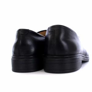 BALLY ローファー モカシン ビジネスシューズ Bロゴ レザー US7.5D 26cm 黒 ブラック