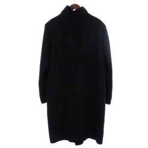 GIORGIO ARMANI スタンドカラーコート ロング カシミヤ ダブルボタン 56 XXXL 黒