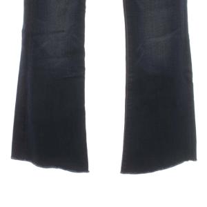 MOTHER THE WEEKENDER FRAY デニム ジーンズ スキニー スリム ブーツカット カットオフ ストレッチ 25 紺 ネイビー