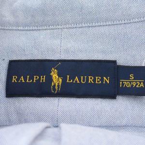 RALPH LAUREN シャツ 長袖 オックスフォードシャツ ボタンダウン S 水色 ライトブルー