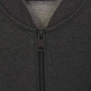 DIESEL ジャケット ブルゾン スウェット ジップアップ アウター XL グレー 黒 ブラック