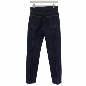 AURALEE 21AW HARDTWIST DENIM PINTUCK PANTS デニムパンツ ジーンズ ジップフライ 1 S インディゴ