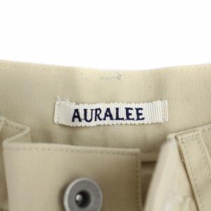 AURALEE 22AW COTTON OILED CANVAS PANTS チノパンツ ジップフライ 1 S ベージュ A22AP02OC