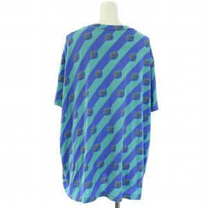 MM6 Maison Margiela マルタンマルジェラ 6 カットソー 半袖 花柄 ストライプ S 青 ブルー 緑 ミントグリーン