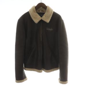 エコムートンジャケット アウター L 茶 ブラウン