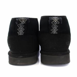 UGG australia ニューメルフレックス NEUMEL FLEX クラシックブーツ ショートブーツ ボア スエード US6 24cm 黒 ブラック