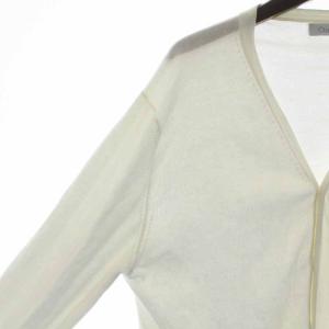 Cruciani コットンニットカーディガン カーディガン 長袖 薄手 52 L 白 ホワイト CU285.GC04