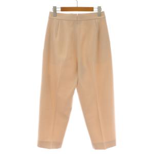 Drawer 19AW ウールギャバタックパンツ スラックス テーパード センタープレス 絹 シルク 34 XS ピンク