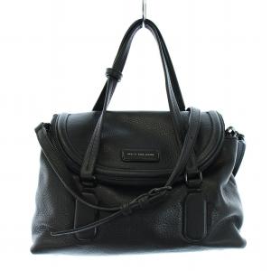 ショルダーバッグ ハンドバッグ 2way レザー 黒 ブラック
