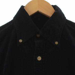 AKM シャツ カジュアルシャツ ボタンダウン 長袖 S 紺 ネイビー S081