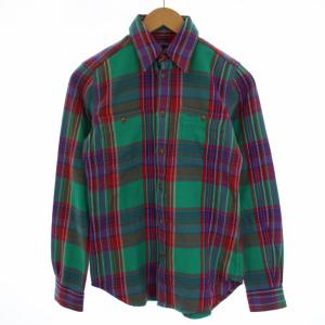 シャツ 長袖 チェック 4 160/88A S マルチカラー