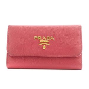 SAFFIANO METAL キーケース 6連 ゴールド金具 レザー ピンク