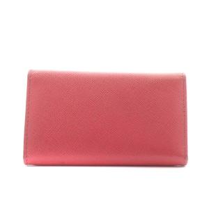 PRADA SAFFIANO METAL キーケース 6連 ゴールド金具 レザー ピンク