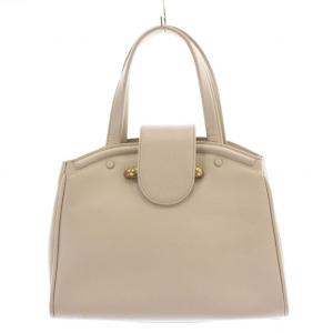 マスタッシュ ハンドバッグ レザー マグネット アイボリー