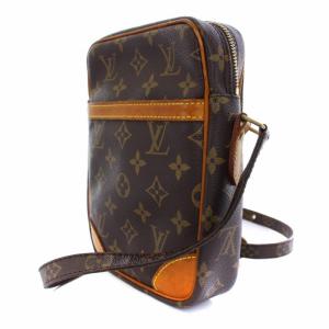 LOUIS VUITTON ダヌーブ モノグラム ショルダーバッグ クロスボディ 茶 M45266