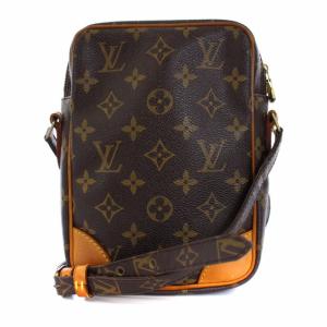 LOUIS VUITTON ダヌーブ モノグラム ショルダーバッグ クロスボディ 茶 M45266