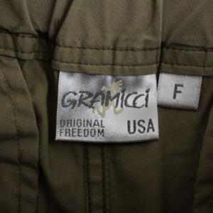 GRAMiCCi WEATHER BAGGY PANTS ウェザーバギーパンツ ワイドパンツ ジップフライ ベルト ロゴ F ベージュ GLP-18S018