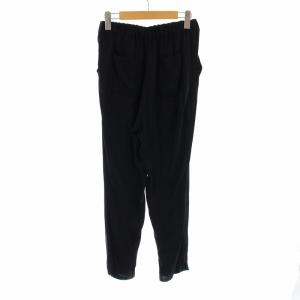 Deuxieme Classe 18SS シルクサテンドロストパンツ イージー テーパード 絹 36 S 黒 ブラック 18030500406110